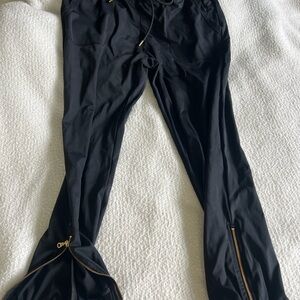 ZYIA Zipper Joggers. Black. Size Small. Barely worn!